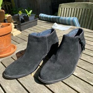 Black Suede Vionic Booties